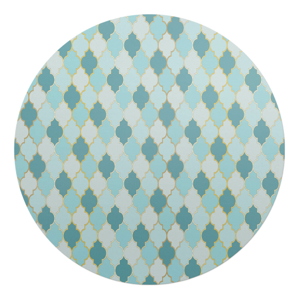 Podložka pod kolieskovú stoličku okrúhla Marocká mozaika