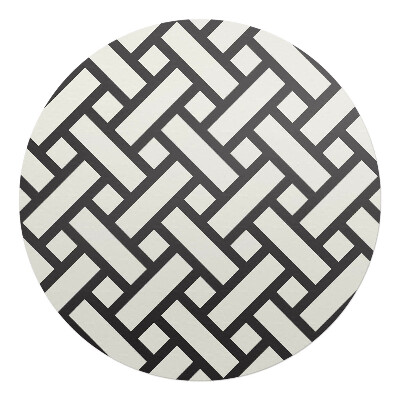 Podložka pod stoličku na kolieskach okrúhla Geometrická väzba