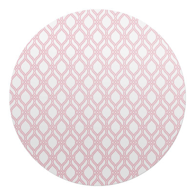 Podložka pod stoličku na kolieskach okrúhla Geometrický retro vzor