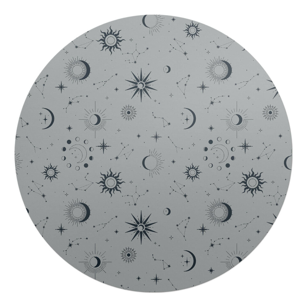 Podložka pod kolieskovú stoličku okrúhla Vesmírne vzory