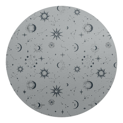 Podložka pod kolieskovú stoličku okrúhla Vesmírne vzory