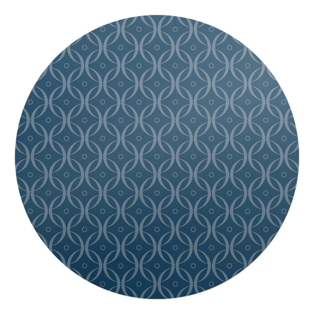 Podložka pod stoličku na kolieskach okrúhla Geometrický vzor