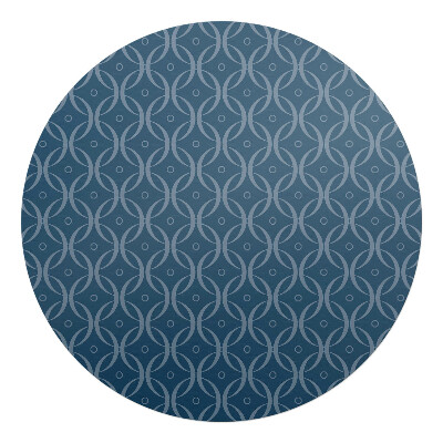 Podložka pod stoličku na kolieskach okrúhla Geometrický vzor