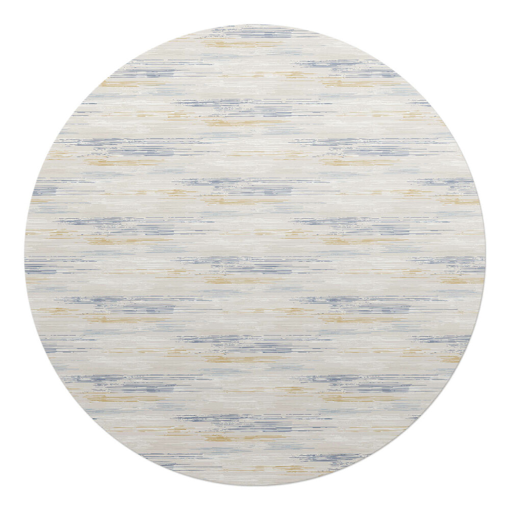 Podložka pod stoličku okrúhla Pastelové horizontálne čiary