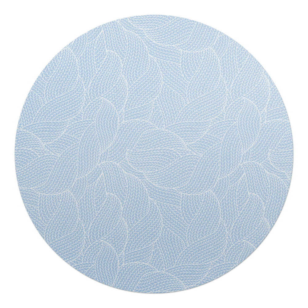 Podložka pod stoličku na kolieskach okrúhla List vo väzbe