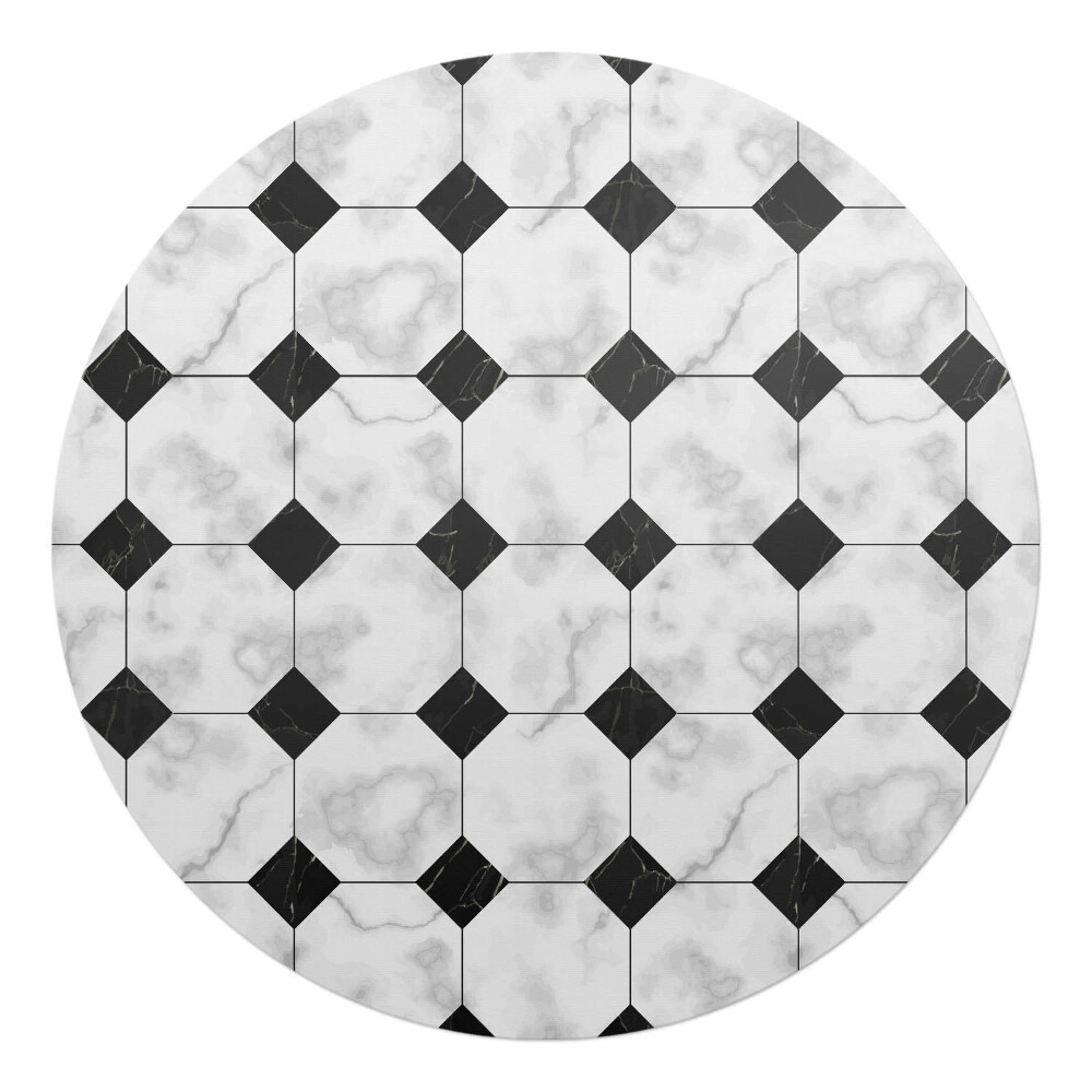 Podložka pod stoličku okrúhla Geometrický vzor dlaždíc