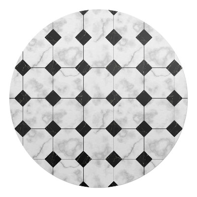 Podložka pod stoličku okrúhla Geometrický vzor dlaždíc