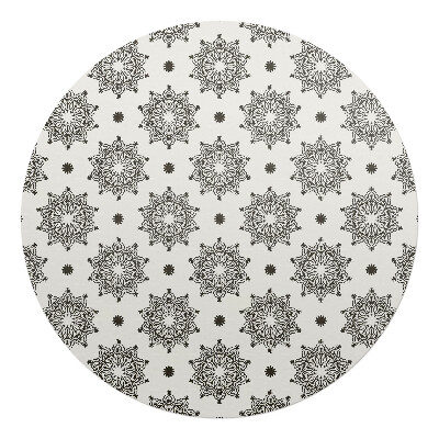 Podložka pod stoličku na kolieskach okrúhla Symetrické mandaly