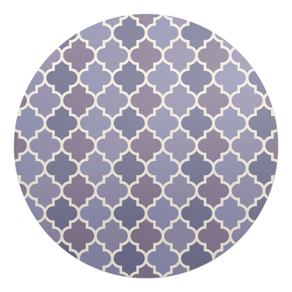 Podložka pod stoličku na kolieskach okrúhla Marocký ďatelina