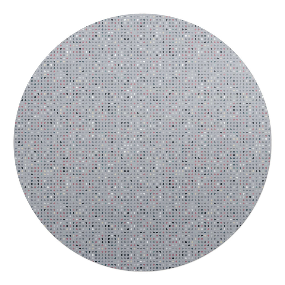 Podložka pod kolieskovú stoličku okrúhla Bodková mozaika