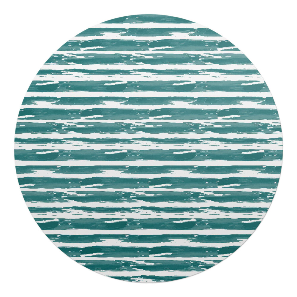 Podložka pod kolieskovú stoličku okrúhla Pruhy štetcom