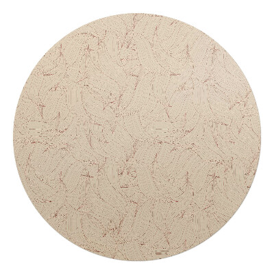 Podložka pod stoličku okrúhla Vlnité línie abstrakcie