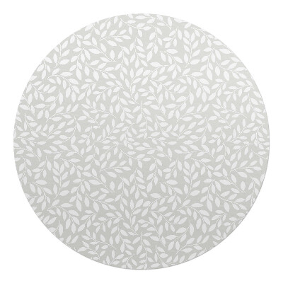 Podložka pod kolieskovú stoličku okrúhla Listový vzor