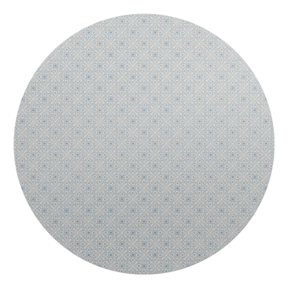 Podložka pod kolieskovú stoličku okrúhla Geometrický retro vzor