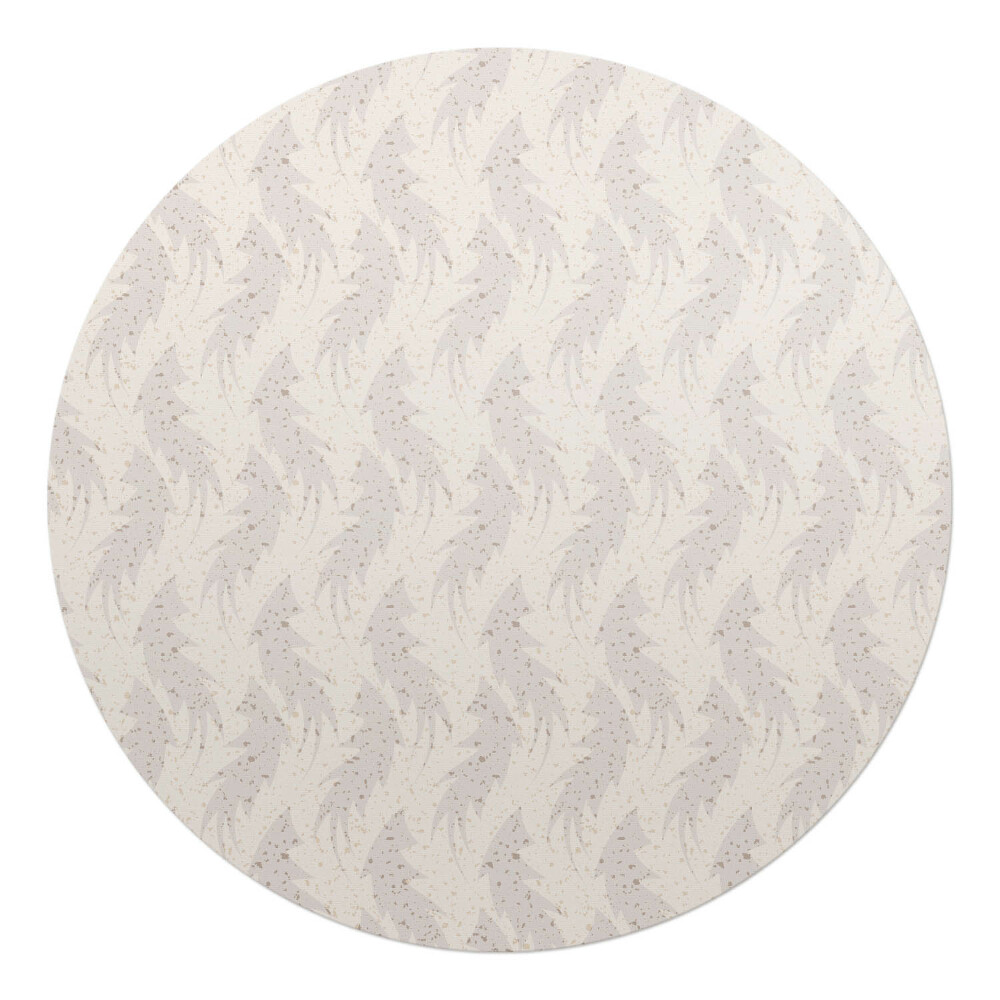 Podložka pod kolieskovú stoličku okrúhla Jemné listy