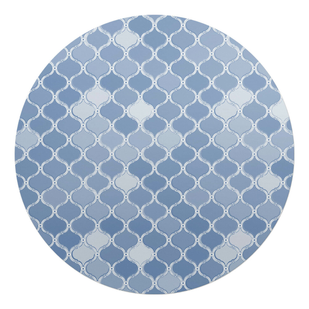 Podložka pod stoličku na kolieskach okrúhla Geometrický vzor