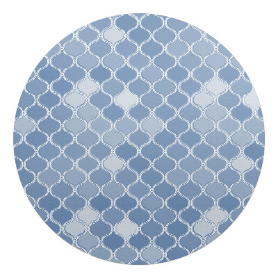 Podložka pod stoličku na kolieskach okrúhla Geometrický vzor