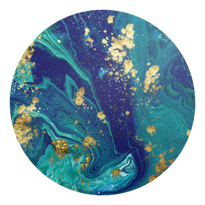 Podložka pod stoličku na kolieskach okrúhla Mramorové vlny