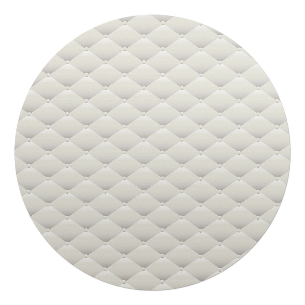 Podložka pod kolieskovú stoličku okrúhla Prešívaný elegantný vzor