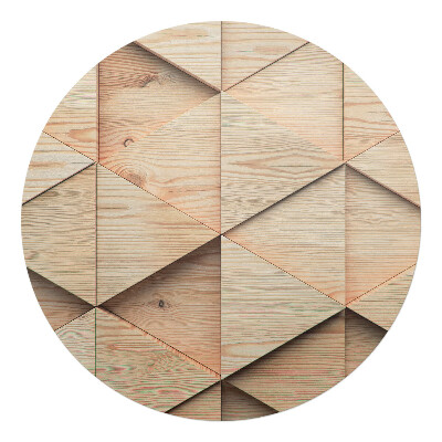 Podložka pod stoličku okrúhla Geometrický 3D vzor