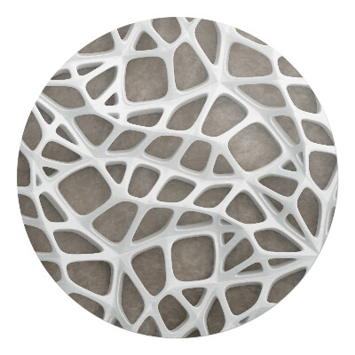 Podložka pod stoličku okrúhla Prelamovaná 3D štruktúra