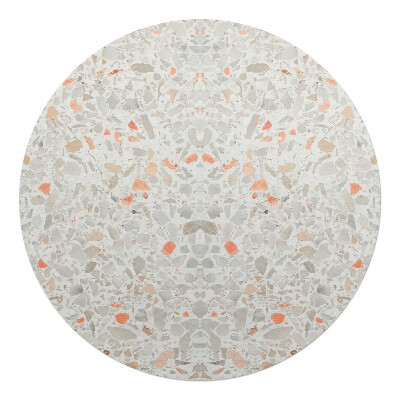 Podložka pod kolieskovú stoličku okrúhla Symetrické terazzo