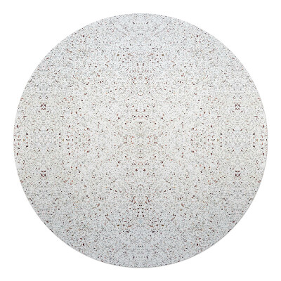 Podložka pod kolieskovú stoličku okrúhla Symetrické terazzo