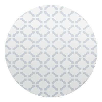 Podložka pod stoličku na kolieskach okrúhla Geometrický retro vzor