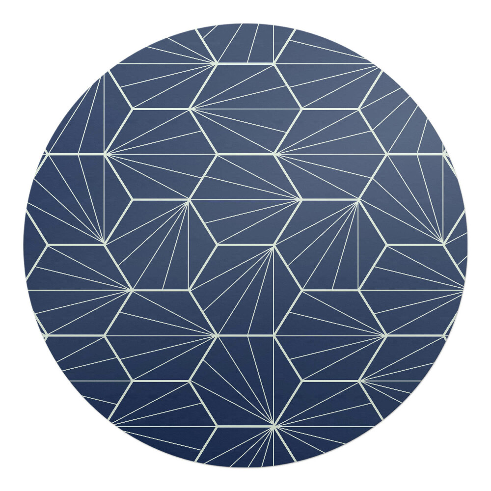 Podložka pod kolieskovú stoličku okrúhla Geometrický vzor