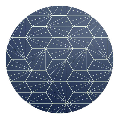 Podložka pod kolieskovú stoličku okrúhla Geometrický vzor