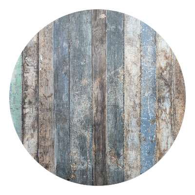 Podložka pod kolieskovú stoličku okrúhla Staré vintage dosky