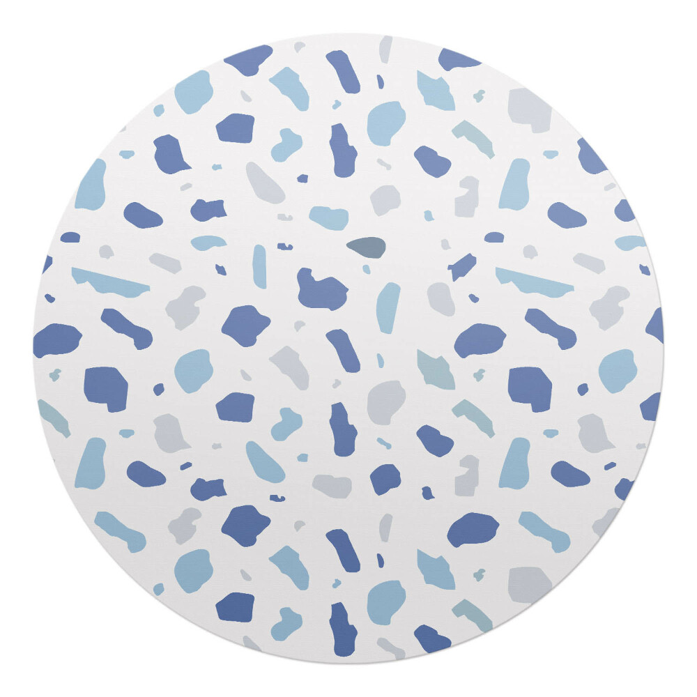 Podložka pod stoličku okrúhla Abstraktné škvrny