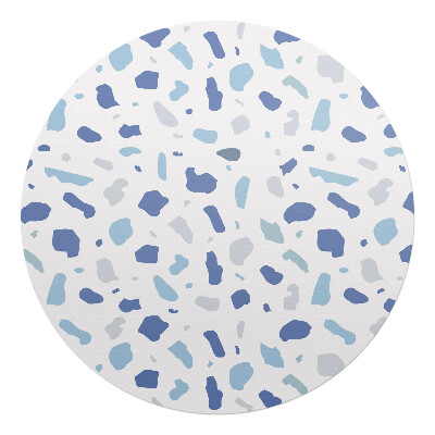 Podložka pod stoličku okrúhla Abstraktné škvrny