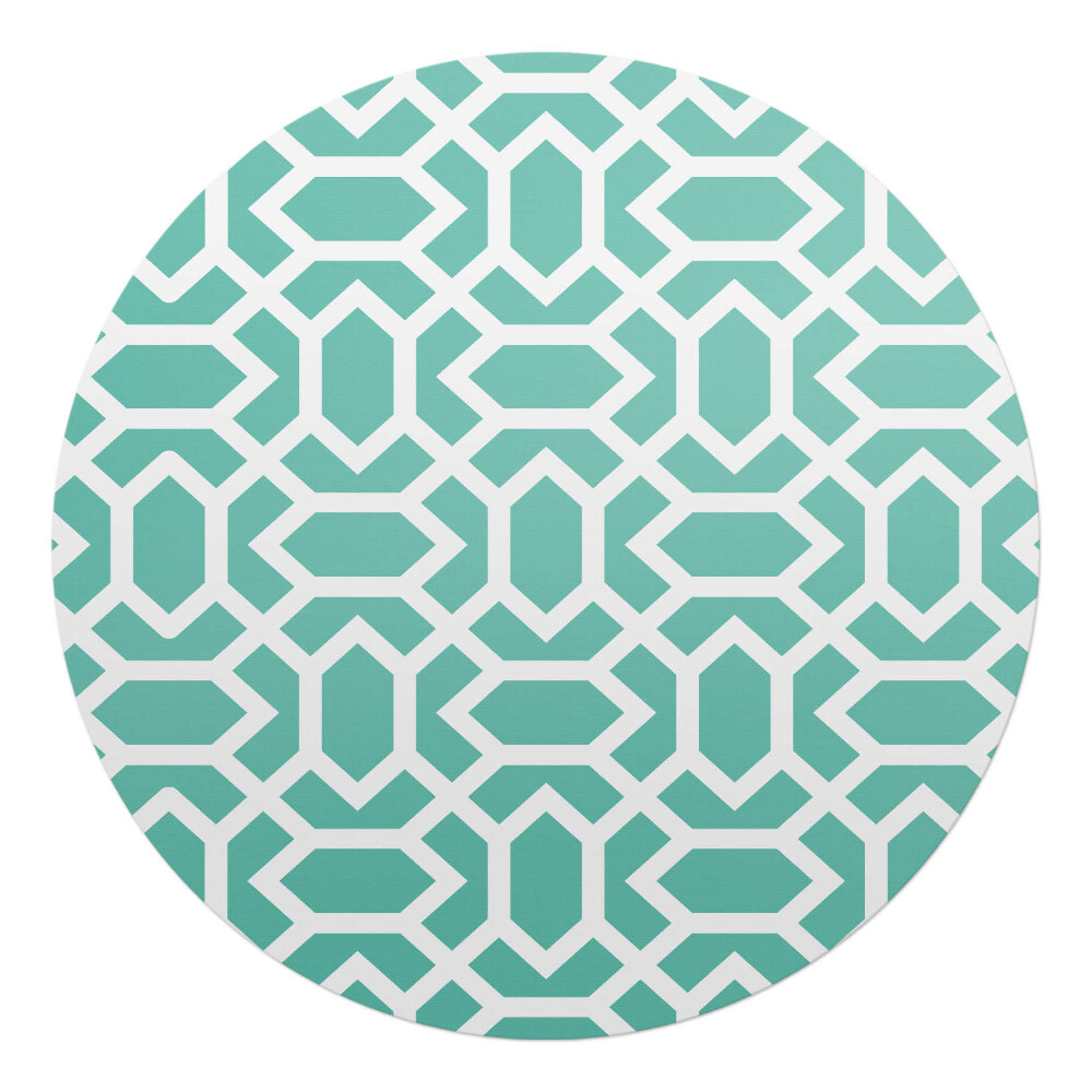 Podložka pod kolieskovú stoličku okrúhla Geometrický vzor