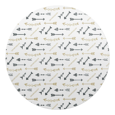 Podložka pod stoličku okrúhla Vzor so šípkami