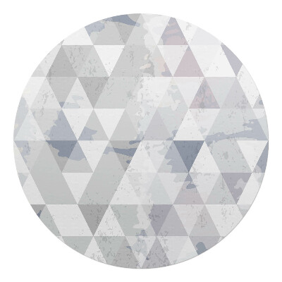 Podložka pod stoličku okrúhla Geometrická kamufláž