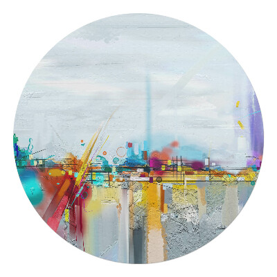 Podložka pod kolieskovú stoličku okrúhla Abstraktná krajina