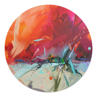 Podložka pod stoličku na kolieskach okrúhla Dynamické ťahy