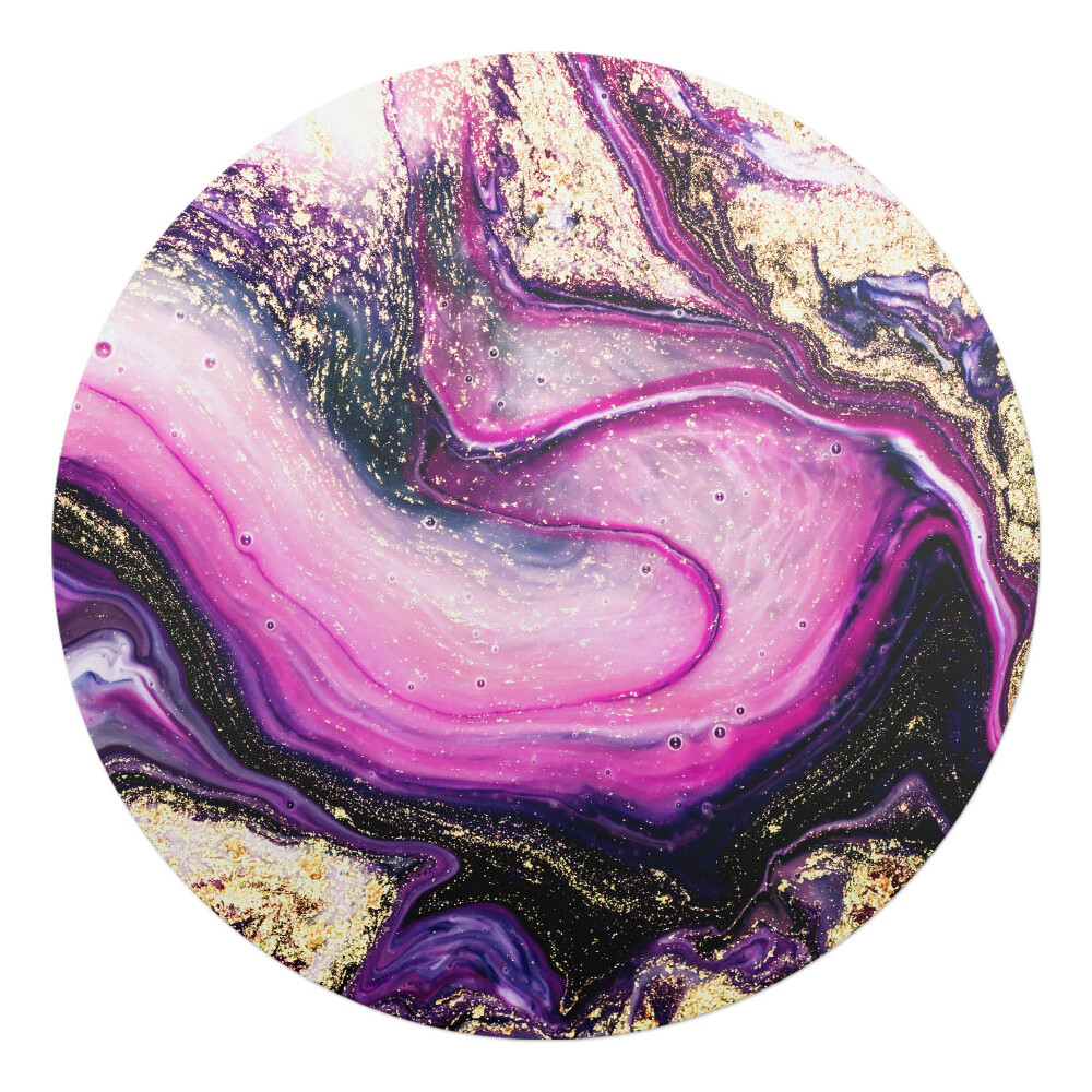 Podložka pod kolieskovú stoličku okrúhla Abstraktný vír