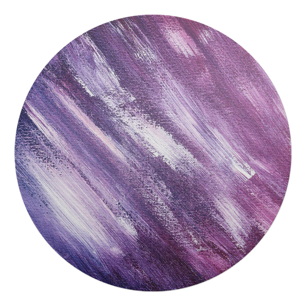 Podložka pod stoličku na kolieskach okrúhla Ťahy štetcom