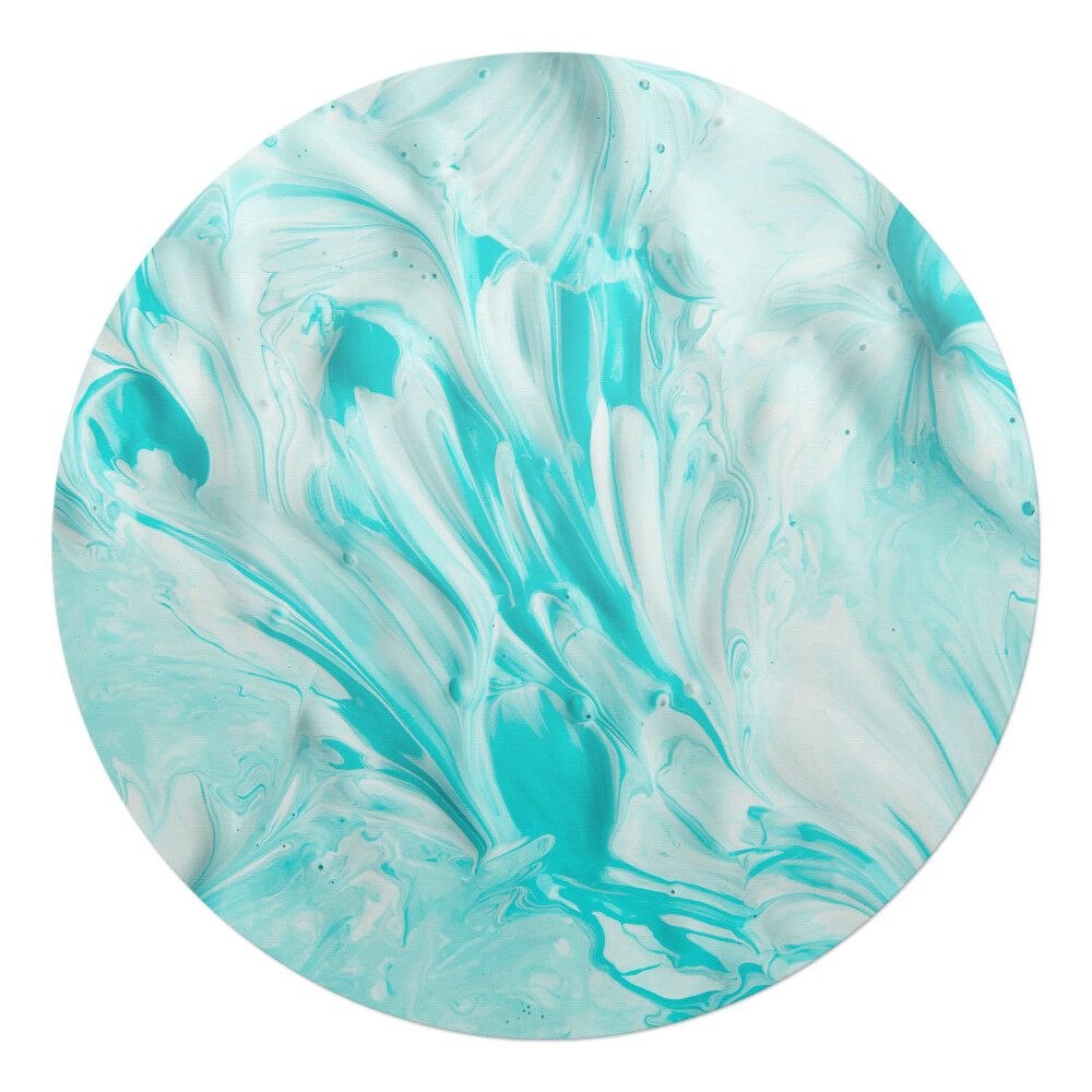 Podložka pod stoličku na kolieskach okrúhla Pastelový vír abstrakcie