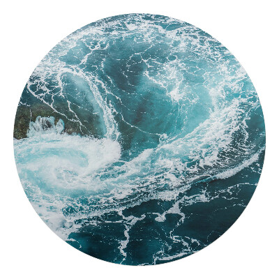 Podložka pod kolieskovú stoličku okrúhla Oceánsky vírivý bazén