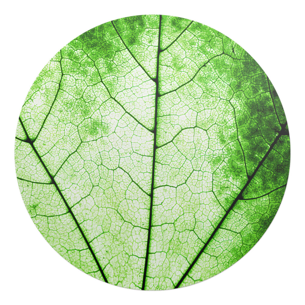 Podložka pod kolieskovú stoličku okrúhla Štruktúra listovej žily