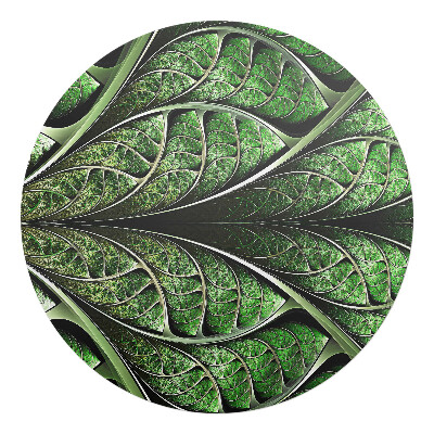 Podložka pod kolieskovú stoličku okrúhla Listnatý fraktál