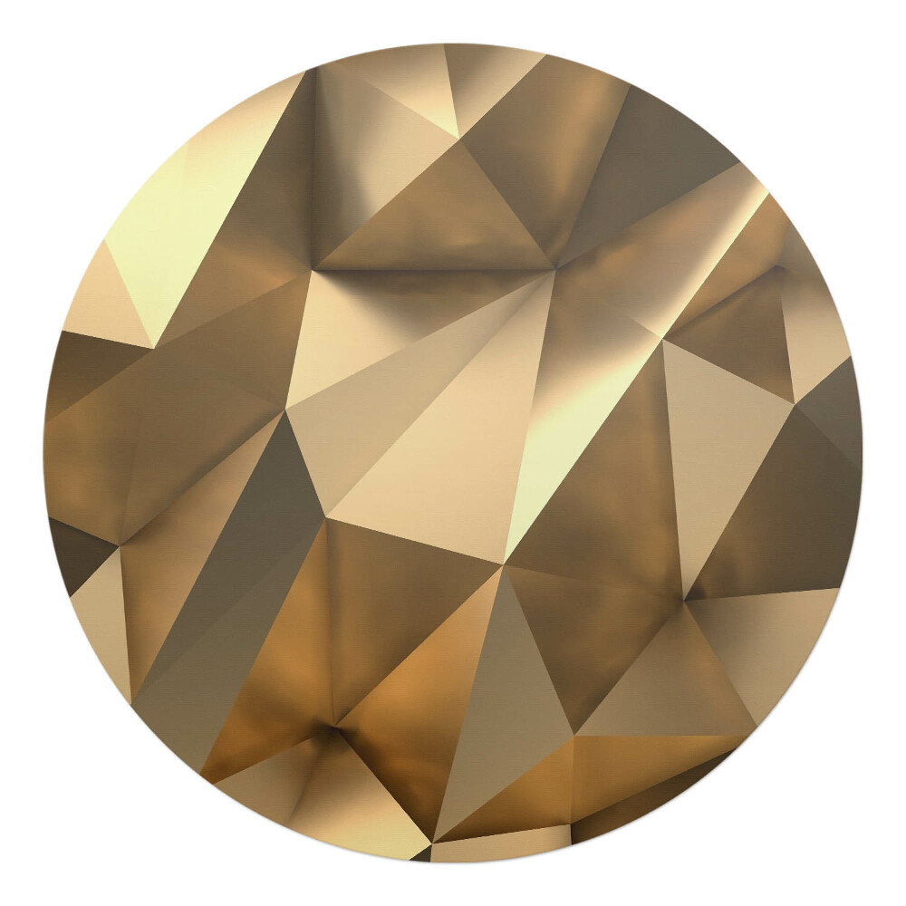 Podložka pod stoličku okrúhla 3D geometrické tvary