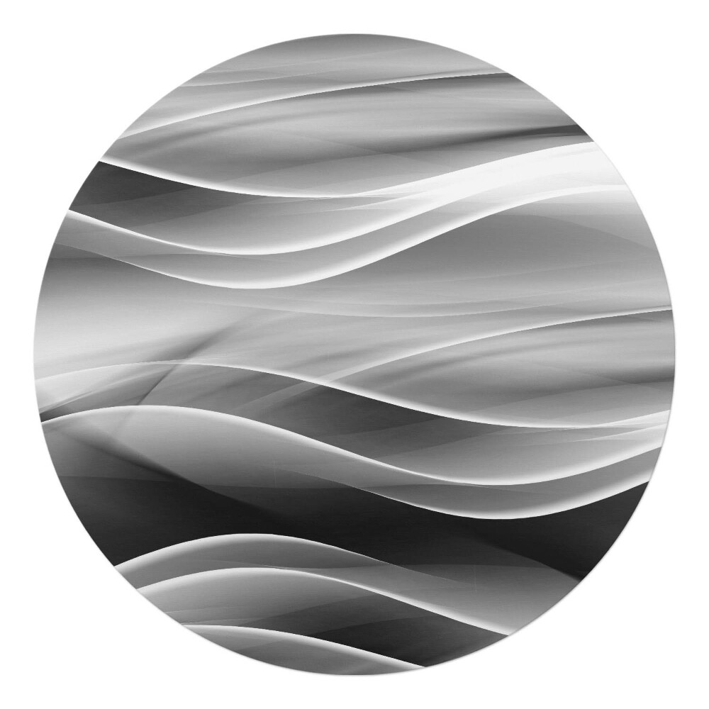 Podložka pod stoličku okrúhla Vlnité línie abstrakcie