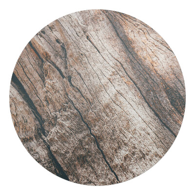 Podložka pod stoličku na kolieskach okrúhla Drevené zrno