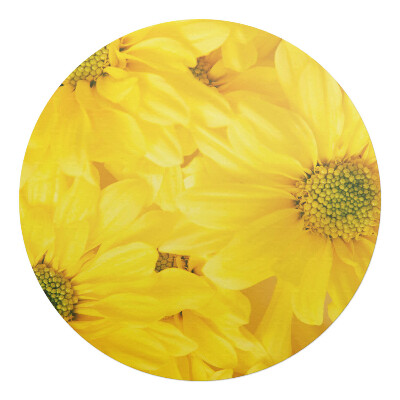 Podložka pod stoličku okrúhla Slnečné kvety