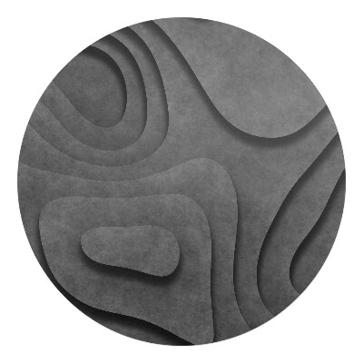 Podložka pod kolieskovú stoličku okrúhla Abstraktné vlny