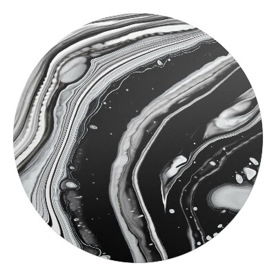 Podložka pod kolieskovú stoličku okrúhla Abstraktné vlny